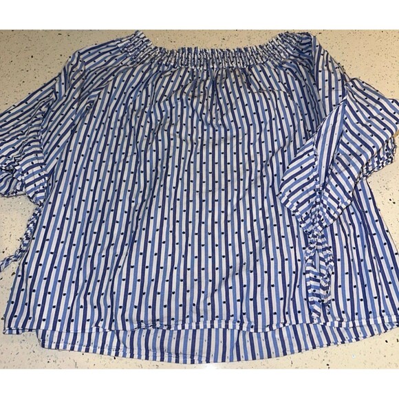 Scotch and soda blue ruffle top - Picture 6 of 6